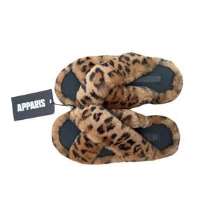 NWT Apparis Biba Faux Fur Slippers - Size 7